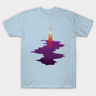 Rocket in space T-Shirt